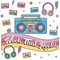 Happily Ever Elementary Retro Remix 79-Piece Work That Rocks Motivational Bulletin Board Set, Boombox, Cassette Tapes, Headphone, Flowers and More Groovy Bulletin Board Decorations for Classroom Decor